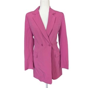 Dynamite Meadow Mauve Pink Long Sleeve Blazer Mini Dress NWT Size Petite Small